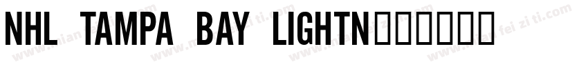 NHL Tampa Bay Lightn字体转换
